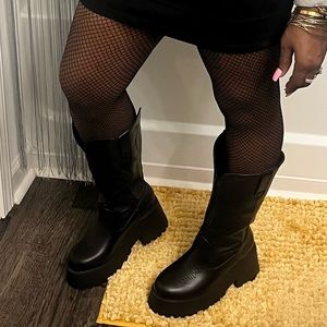 Black Platform Boots